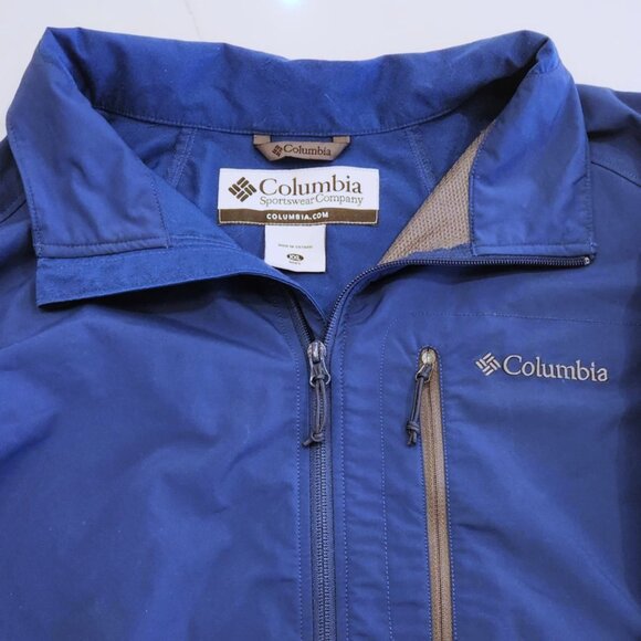 Columbia Sz XXL Ascender Jacket Mens Blue Softshell Comfort Outdoor Hiking Omni - Picture 4 of 11